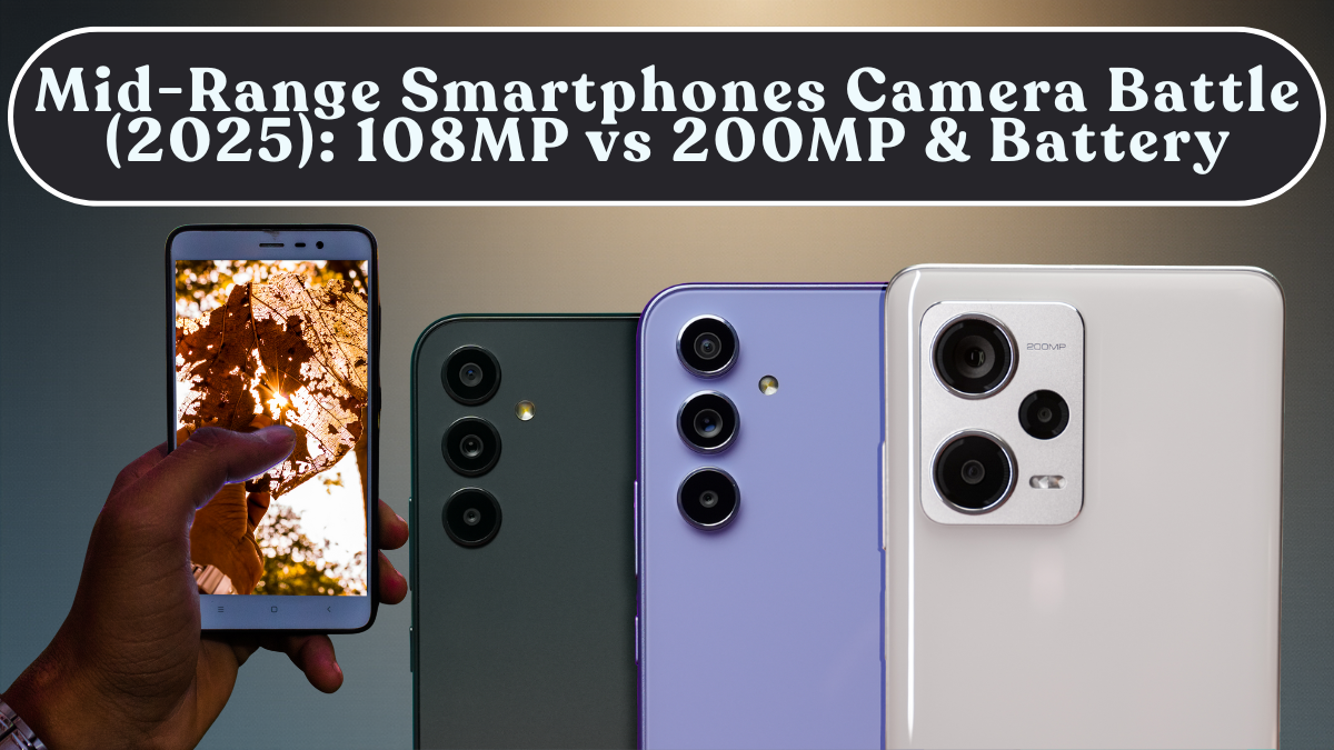 Mid-Range Smartphones Camera Battle (2025): 108MP vs 200MP & Battery
