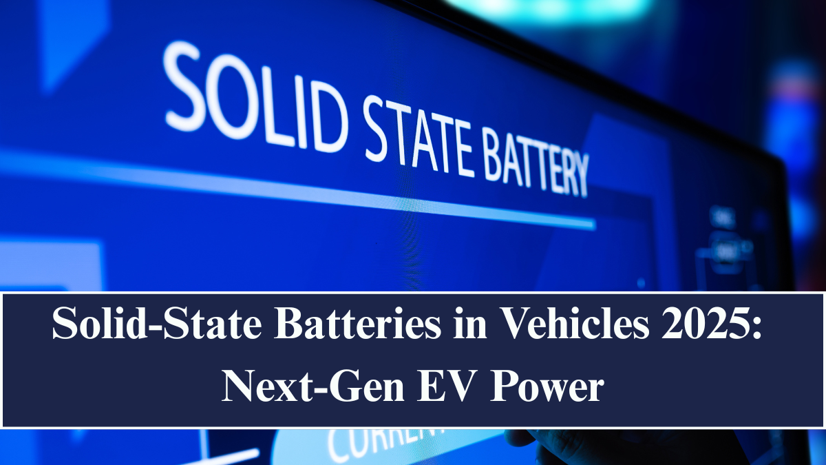 Solid-State Batteries in Vehicles 2025: Next-Gen EV Power