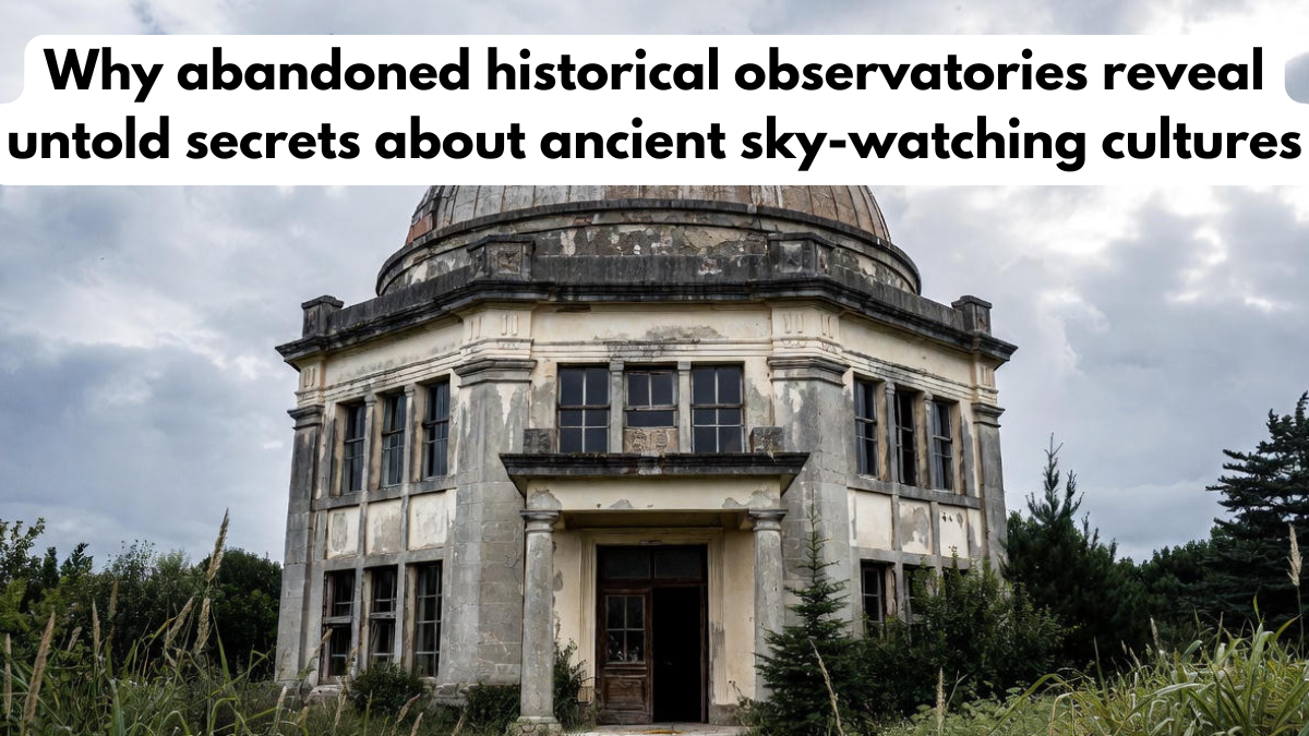 Why abandoned historical observatories reveal untold secrets about ancient sky-watching cultures