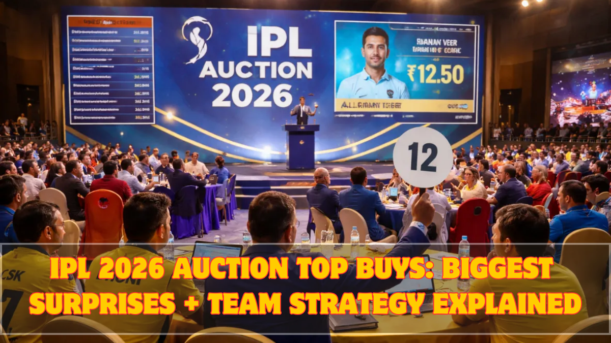 IPL 2026 Auction Top Buys: Biggest Surprises + Team Strategy Explained
