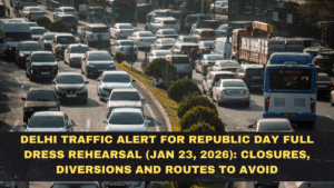 Delhi Traffic Alert for Republic Day Full Dress Rehearsal (Jan 23, 2026): Closures, Diversions and Routes to Avoid