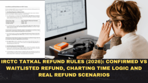 IRCTC Tatkal Refund Rules (2026): Confirmed vs Waitlisted Refund, Charting Time Logic and Real Refund Scenarios
