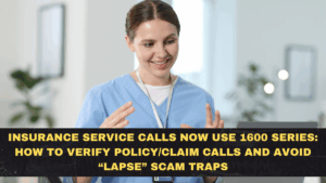 Insurance Service Calls Now Use 1600 Series: How to Verify Policy/Claim Calls and Avoid “Lapse” Scam Traps