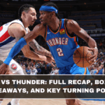Pistons vs Thunder: Full Recap, Box Score Takeaways, and Key Turning Points