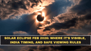 Solar Eclipse Feb 2026: Where It’s Visible, India Timing, and Safe Viewing Rules
