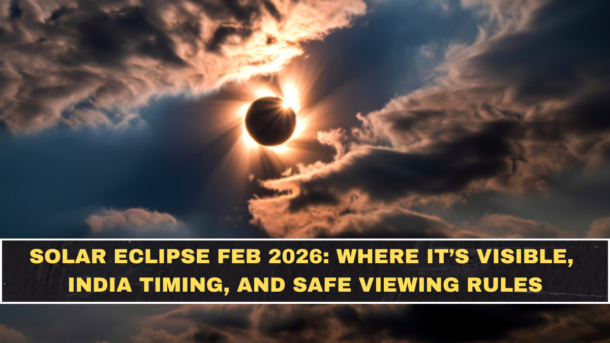 Solar Eclipse Feb 2026: Where It’s Visible, India Timing, and Safe Viewing Rules