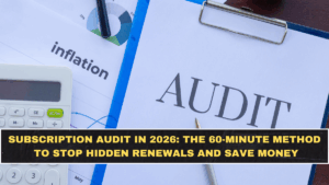 Subscription Audit in 2026: The 60-Minute Method to Stop Hidden Renewals and Save Money