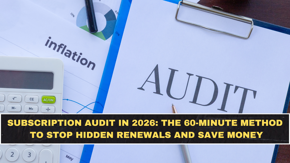 Subscription Audit in 2026: The 60-Minute Method to Stop Hidden Renewals and Save Money
