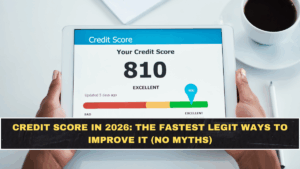 Credit Score in 2026: The Fastest Legit Ways to Improve It (No Myths)