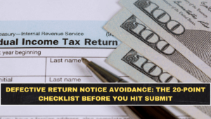 Defective Return Notice Avoidance: The 20-Point Checklist Before You Hit Submit