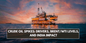 Crude Oil Spikes: Drivers, Brent/WTI Levels, and India Impact