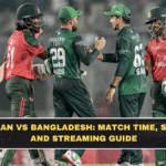Pakistan vs Bangladesh: Match Time, Squads, and Streaming Guide