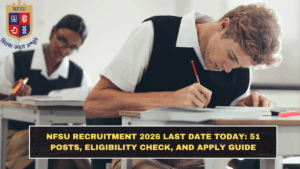 NFSU Recruitment 2026 Last Date Today: 51 Posts, Eligibility Check, and Apply Guide